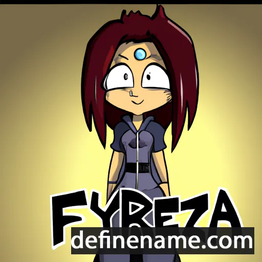 cartoon of the name Fyeruza