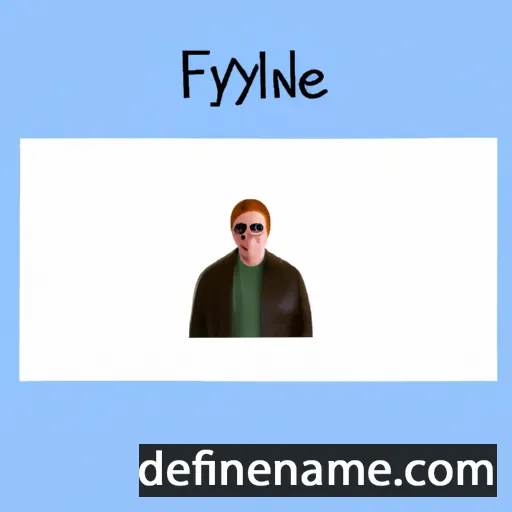 cartoon of the name Fynnley