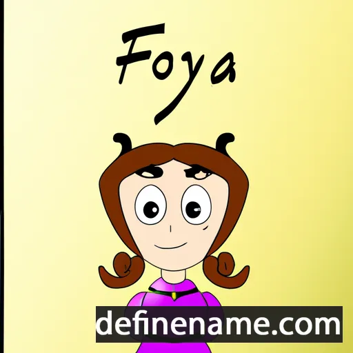 cartoon of the name Fyodora