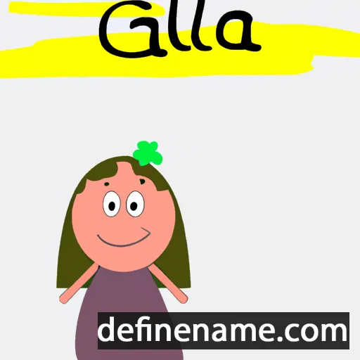 cartoon of the name Gállá