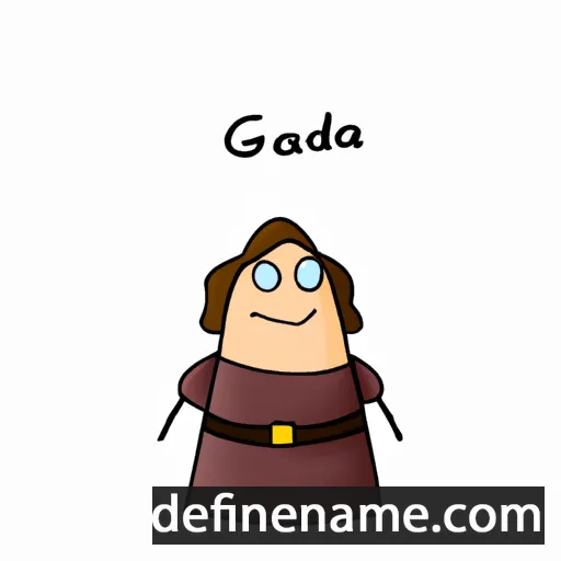 cartoon of the name Gärda