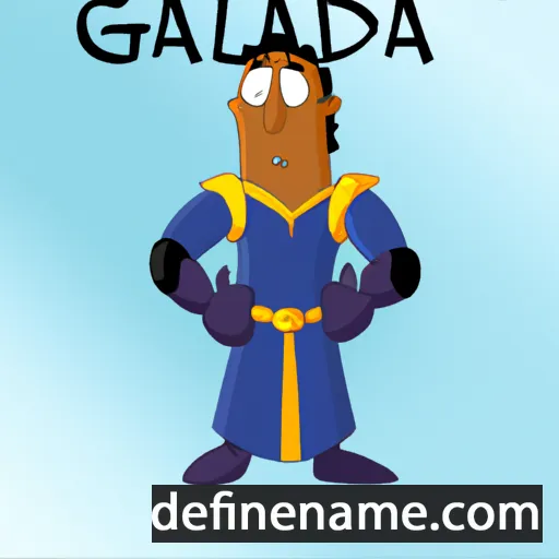 cartoon of the name Galaad