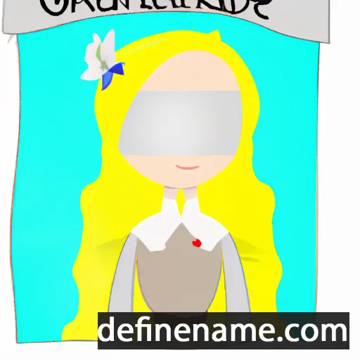 cartoon of the name Galadrielle