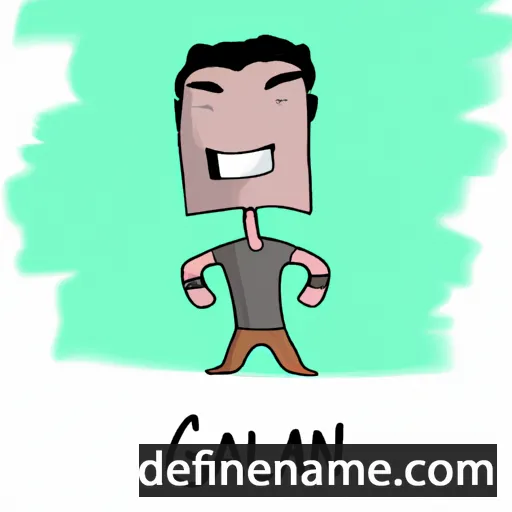 cartoon of the name Galan