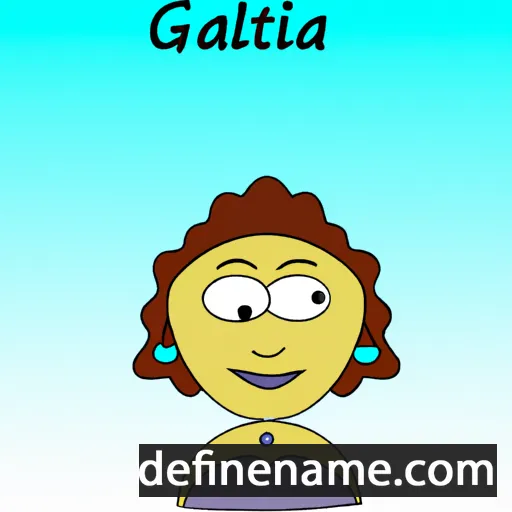 cartoon of the name Galatia