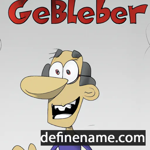 cartoon of the name Galbert