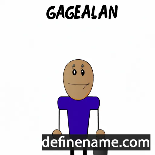 cartoon of the name Galceran