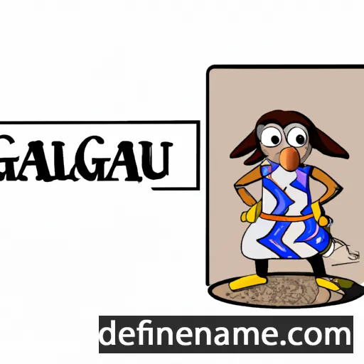 cartoon of the name Galgalu