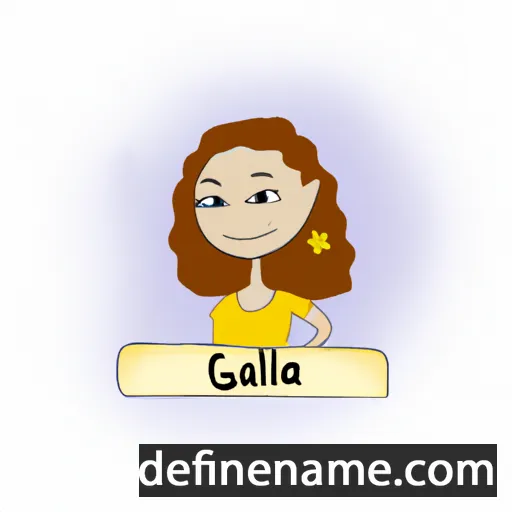 cartoon of the name Galia