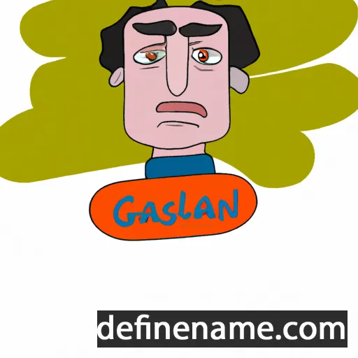 cartoon of the name Galsan