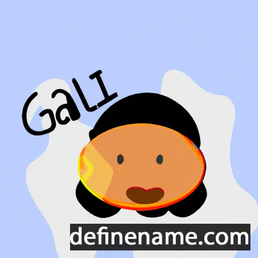 cartoon of the name Galuh