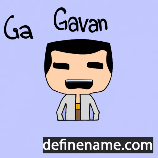 cartoon of the name Galván