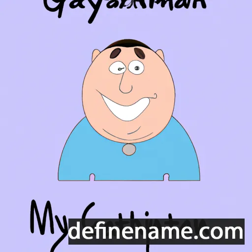 cartoon of the name Galymzhan