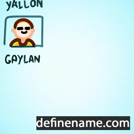 cartoon of the name Galynn