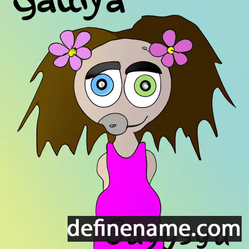 cartoon of the name Galyusya