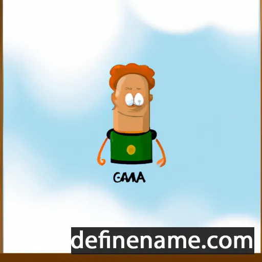 cartoon of the name Gamma