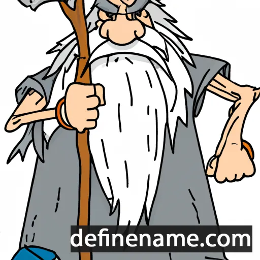 cartoon of the name Gandolf