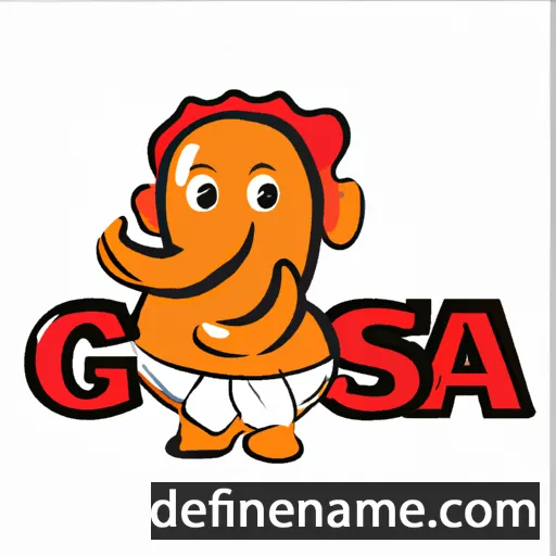 cartoon of the name Ganesa