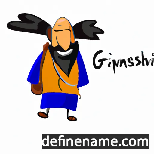 cartoon of the name G‘anisher