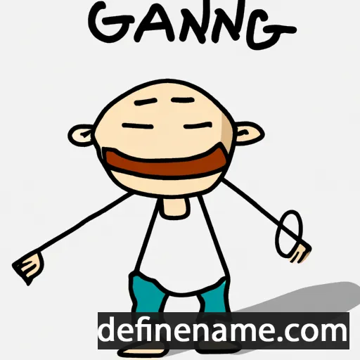 cartoon of the name Ganji