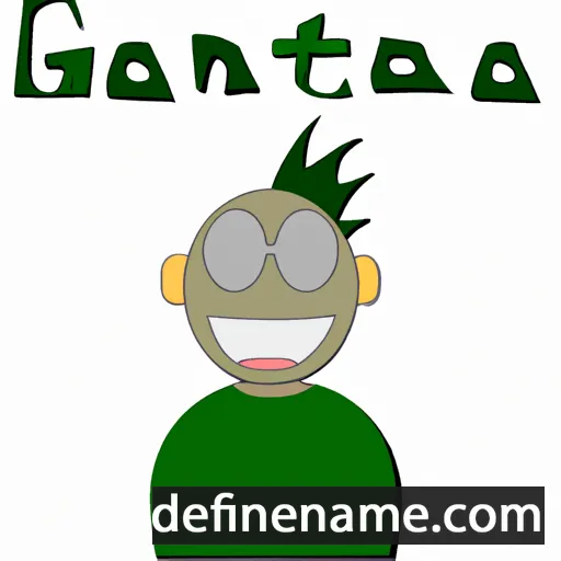 cartoon of the name Gannota