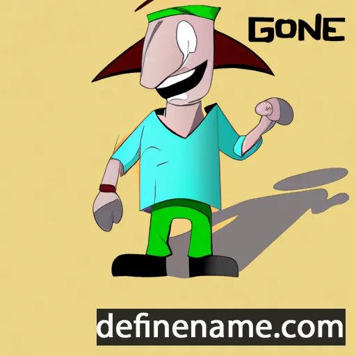 cartoon of the name Gaone