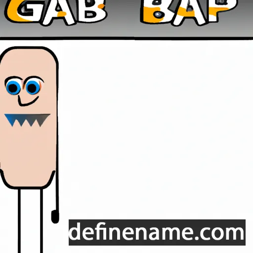 cartoon of the name Gapbar