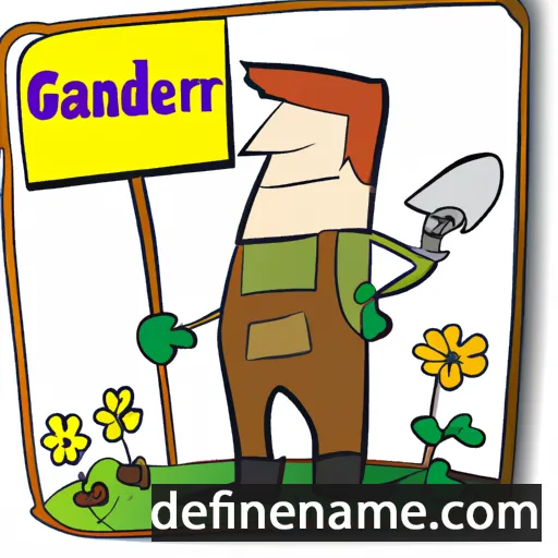 cartoon of the name Gardner