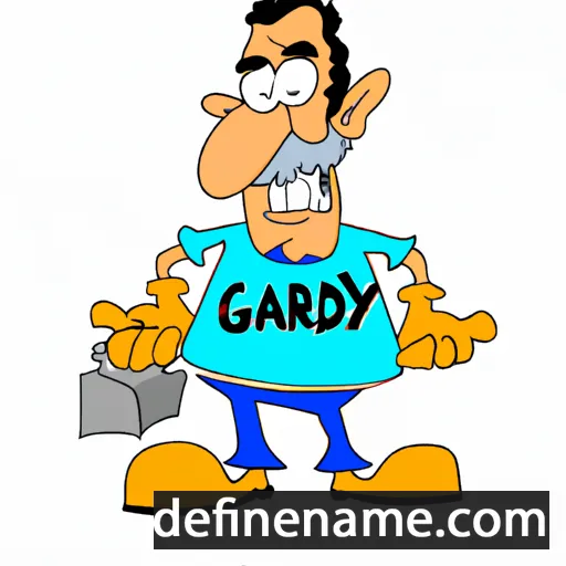 cartoon of the name Gardy