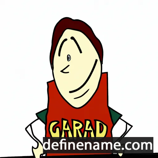 cartoon of the name Gared