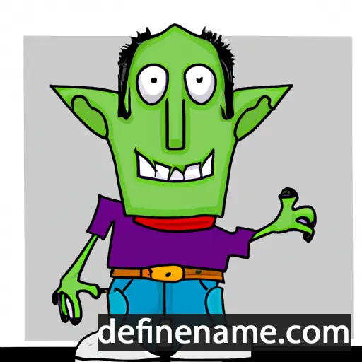 cartoon of the name Garmon