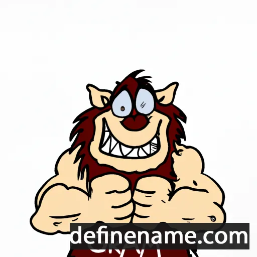 cartoon of the name Garmr