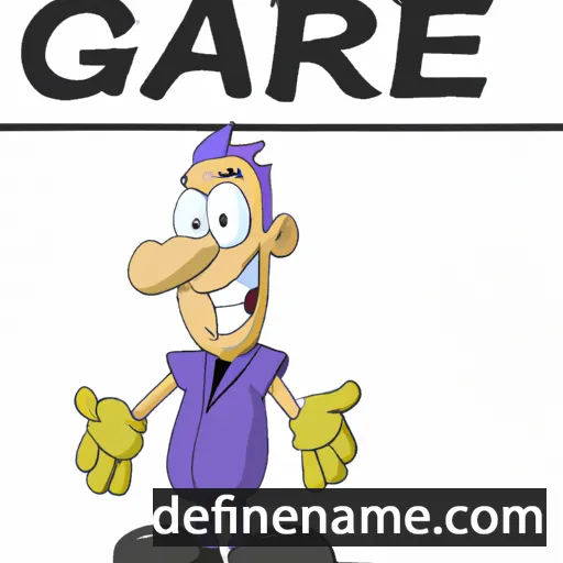 cartoon of the name Garrie