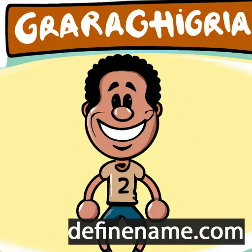 cartoon of the name Garrincha