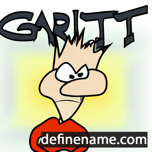 cartoon of the name Garrit