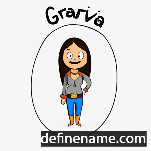 cartoon of the name Garvita