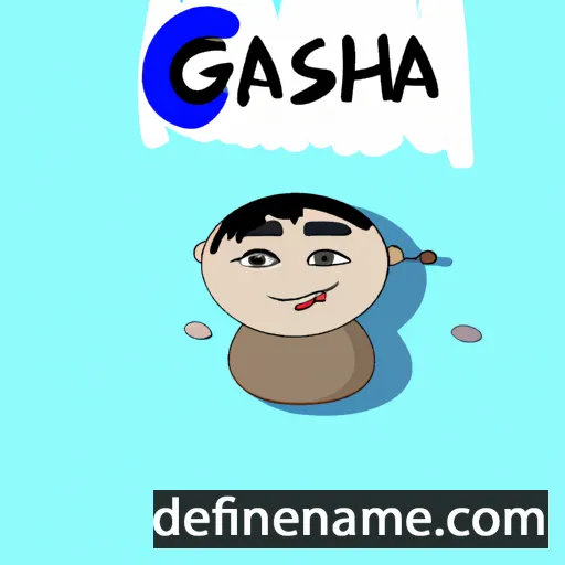 cartoon of the name Gasha