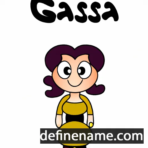 cartoon of the name Gassia