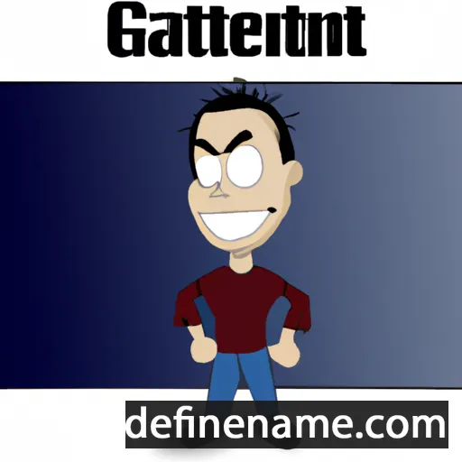 cartoon of the name Gatien