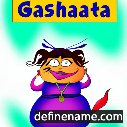 cartoon of the name Gatsha