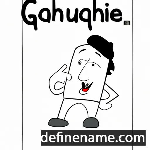 cartoon of the name Gauche