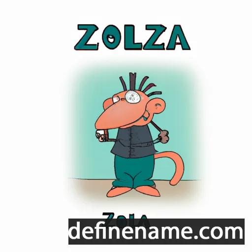 cartoon of the name G'azola