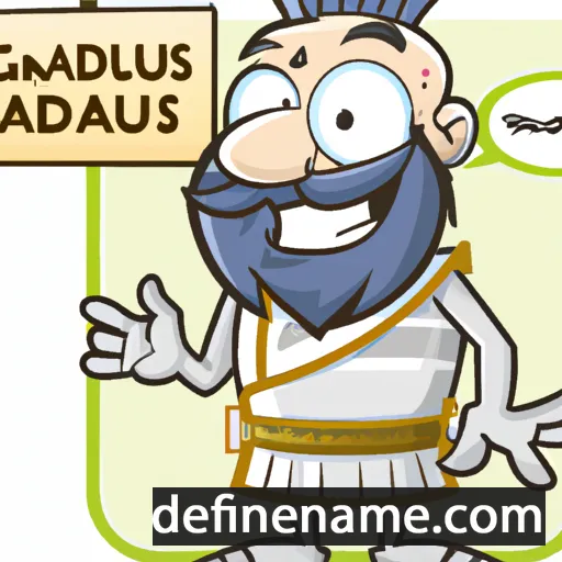 cartoon of the name Gaudiosus