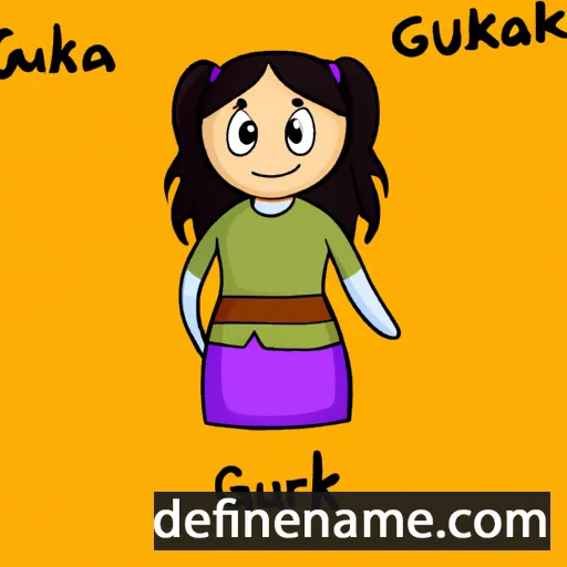 cartoon of the name Gaurika