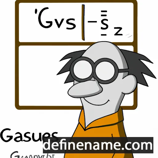 cartoon of the name Gauss