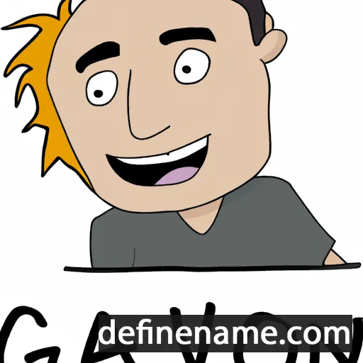 cartoon of the name Gavon