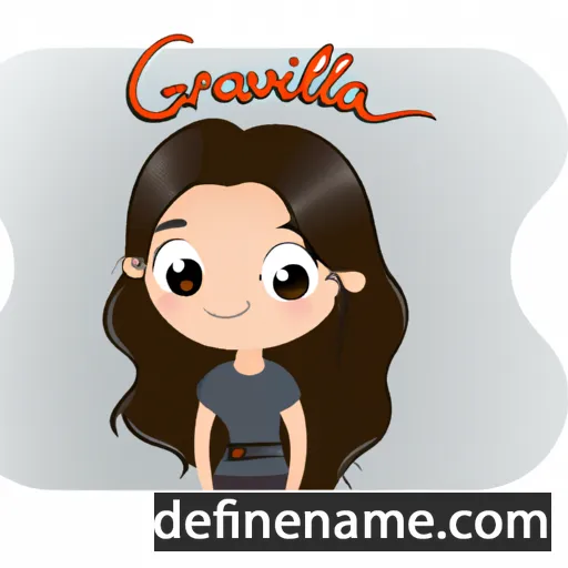 cartoon of the name Gavriela