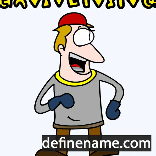 cartoon of the name Gavving