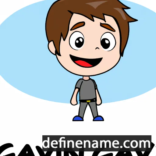 cartoon of the name Gavyn