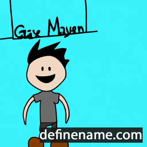 cartoon of the name Gavynn